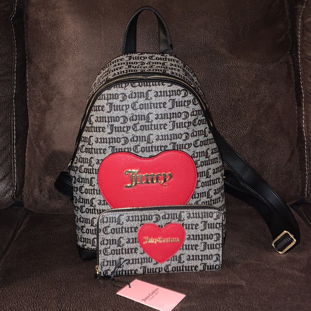 Juicy couture backpack and wallet